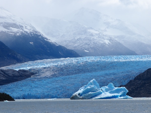 Next to more horse-riding pictures, I would still like to share this favorite of actual Glacier Gray with you, seeing the full expanse of the ice melting into the lake and creating icebergs the size of houses floating by our boat.
