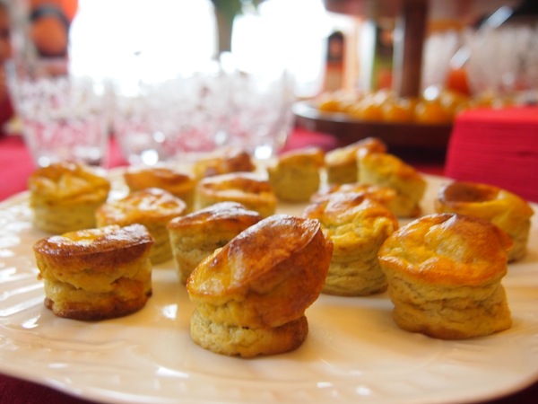 Off we go: For starters, everybody has brought a round of delicious French appetizers to the the table.