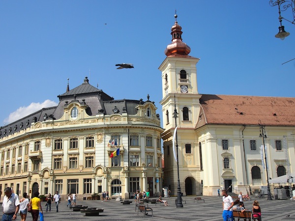 Wow! Der Hauptplatz von Sibiu (Hermannstadt).