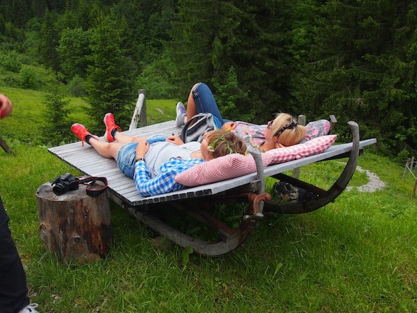 Auch die GenussHütten hier im Tal bieten zahlreiche Möglichkeiten zur Entspannung ...