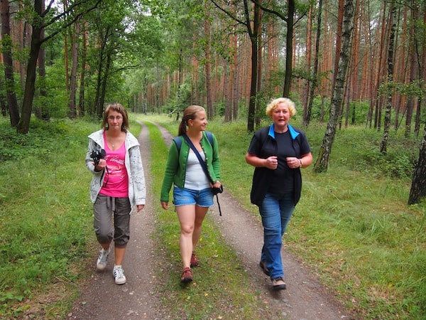 ... ebenso wie die anschließende Wanderung mit der lieben Karin durch die Sächsische Heidelandschaft entlang der sogenannten "Heide-Biber-Tour".