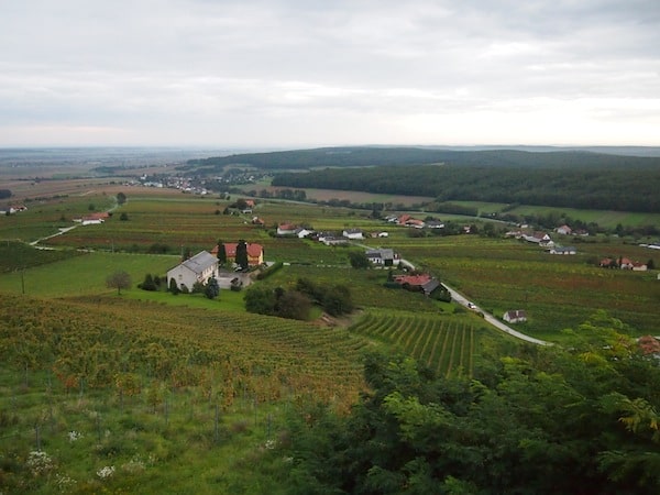 ... with views such as this one stretching all the way across Southern Burgenland and over the Pannonia plains in Hungary to the East.