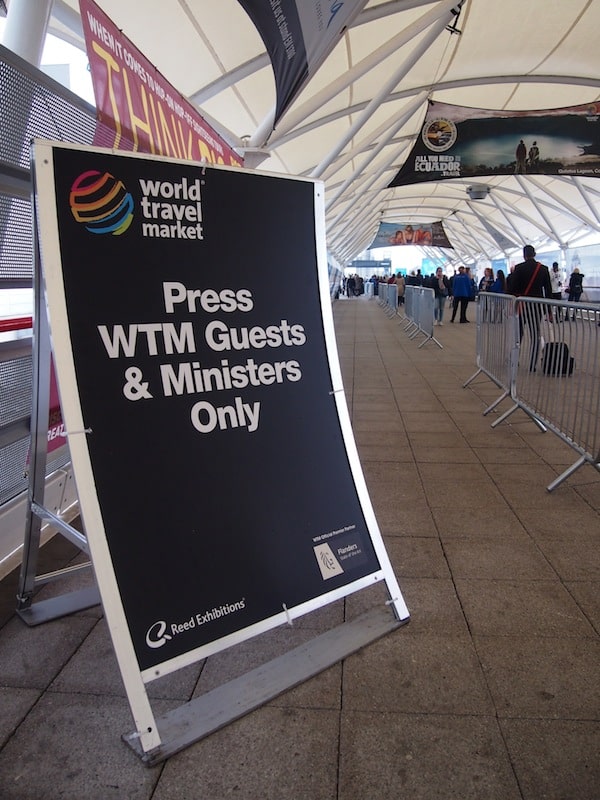 Off we go for one more round: Starting the #WTM2014 World Travel Market experience in style - as "member of the press"!