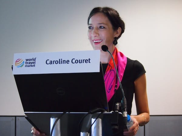Dear Caroline Couret presenting Creative Tourism as an international travel trend at the London World Travel Market!