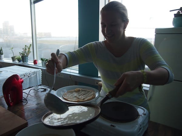 ... ahead of making my own, very thin Icelandic pancakes for "afternoon tea"!