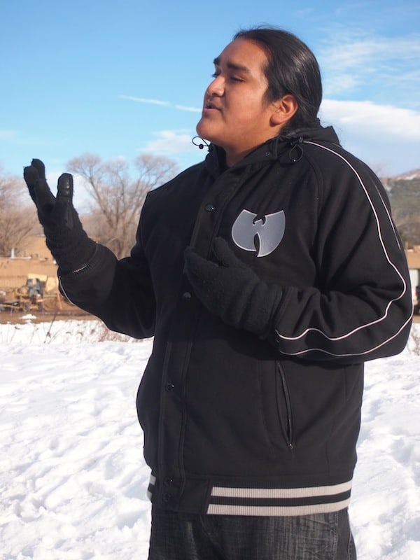 Coming onto Taos Pueblo, we are greeted by our young guide and aspiring environmental engineer Louis, whose 10+ character name in his native Tiwa language reads: ...