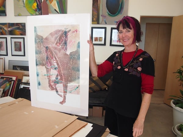 Meet Sasha Linda Wasko in her own studio house out in the countryside south of Santa Fe, who creates exceptional art inspired from her horse Teddy ...
