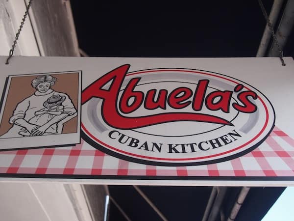 And would you guess that our next foodie stop is just around the corner? The second out of a tasteful selection of five different food stops altogether, we stop at a place called "Abuela's Cuban Kitchen".