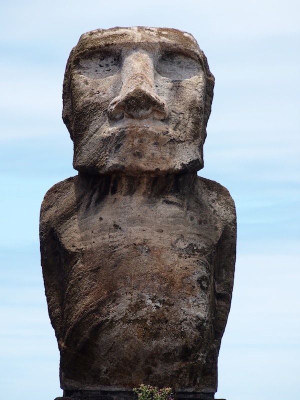 So ein Moai aus der Nähe ist schon etwas ganz Besonderes ...