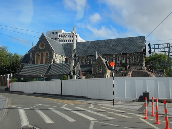 Controversy continues to linger over Christchurch's half-demolished Cathedral: Should it be taken down completely, or rebuilt?