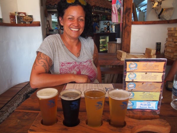 Ngahuia and I love ordering one of those "craft beer tastings" for me, as seen at the BIER KAFE around town!