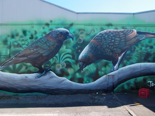 ... and don't you just love the intricate artwork on those Kea native parrots here? Apparently, we are told they were painted in just one day! True art I believe.
