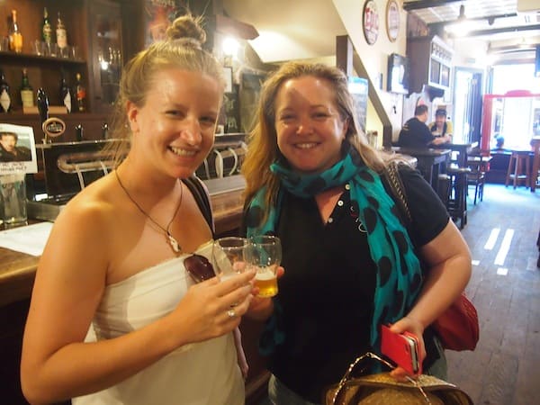 … and having a take on their crafts beer tasting: Prost – Cheers to a newly cemented friendship, and seriously: How often does one Elena get to meet another Elena – over such a delightful connection as food & drinks?!