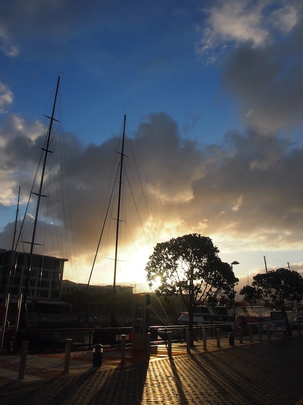 Nor does the magic, as I capture the evening light of the setting sun at Auckland Harbour on this summer’s day.