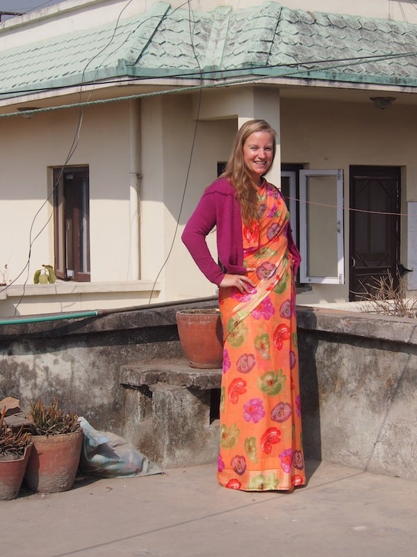Magic moments in Nepal: Being dressed in a Sari & going to a local wedding here in Kathmandu ...