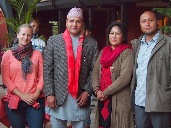 ... all the way to meeting Nepal's former athletics champion on his well-deserved road to retirement from the Olympic Games - an interesting honour and ceremony to watch!