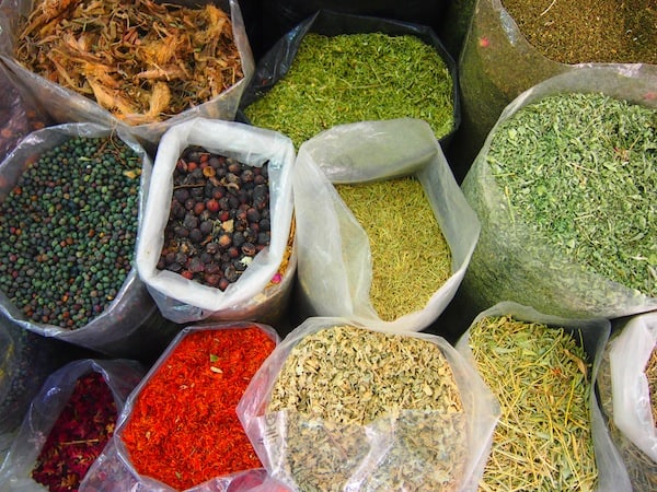 And while you are at the local Souq (market), enjoy the aromas of the local spice bags ...!