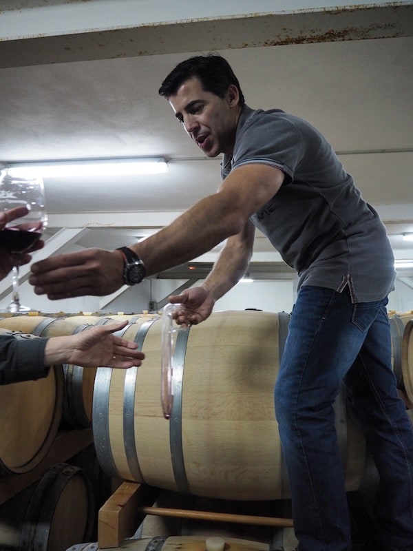 We like our wine: José is happy to share his winemaking secrets with us ...