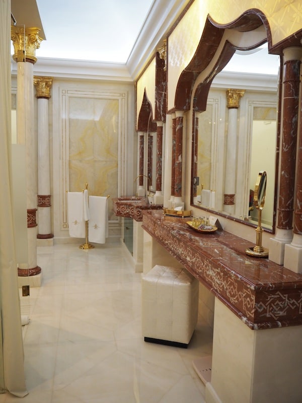 ... a hotel featuring luxurious marble (bathroom) decoration ...