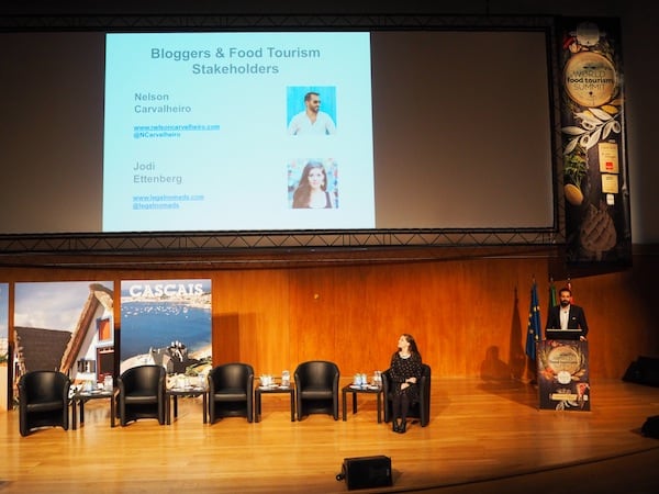 Jodi Ettenberg & Nelson Carvalheiro charmingly entering the stage at this year's #WFTS15 World Food Tourism Summit ...