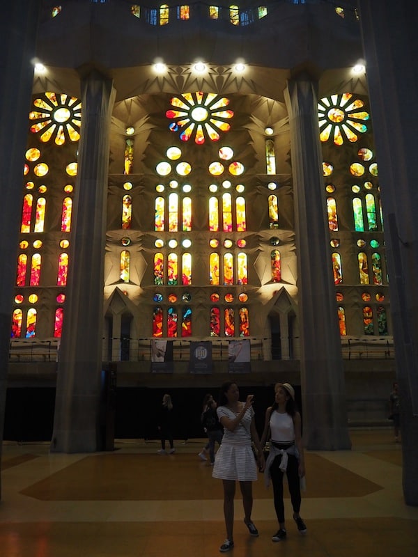 ... the coloured glass windows are easily my favourite in the whole of Sagrada Familia ...