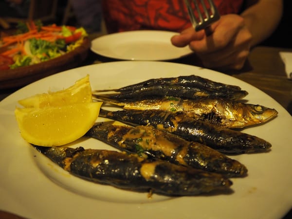 Fresh sardines served at the Cap de Creus lighthouse restaurant are my favourite!