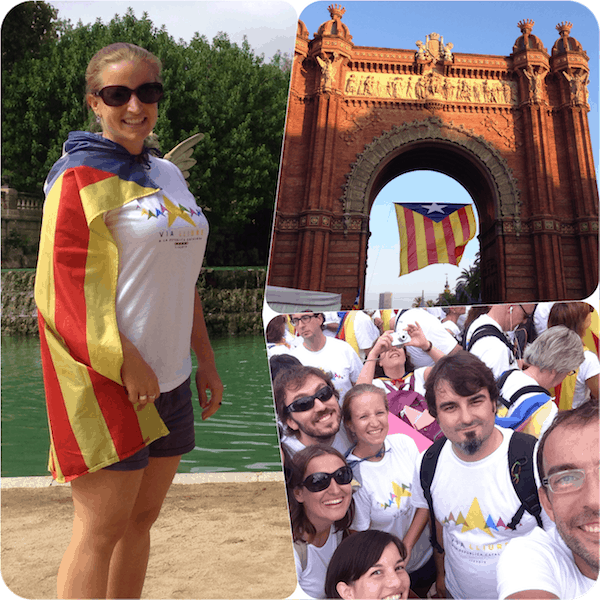 ... have turned me into ONE OF THEM !!! Big is the heart of the Catalan nation for its "germans de llengua", all those people who like me have come from abroad to go and celebrate with them!