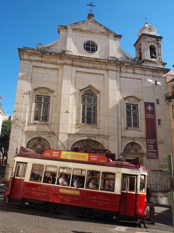 … or if you prefer in the more traditional, Lisbon fashion: By taking the old city tram.