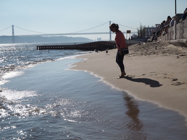 … including dipping your toes in the Tejo river, right before it meets the Atlantic sea.