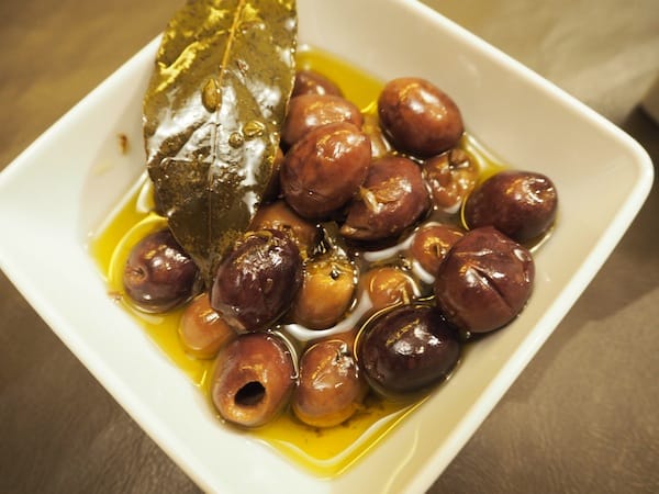 ... nimble on some beautifully marinated olives ...