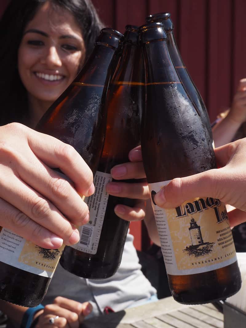 ... sowie köstlicher "Landsort"-Bier die Welt im sonnigen Süden Schwedens: Skol!
