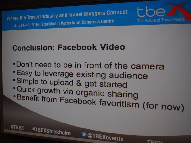 ... and have you found Facebook Videos to be potentially hugely successful, too?