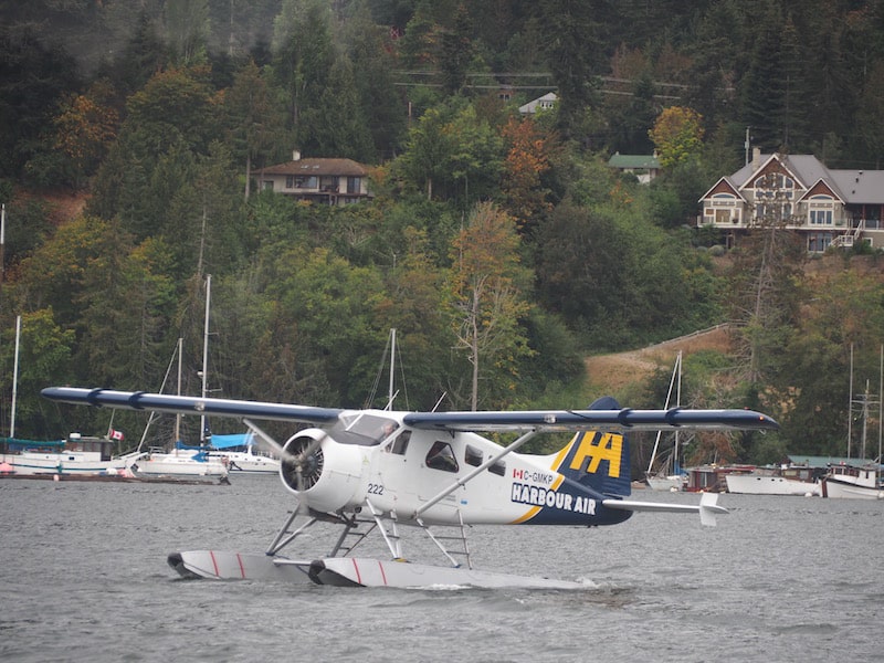 Harbour Air runs regular sea plane flights from Vancouver Harbour and is a great choice if you don't bring a car and want a scenic flight in over a mere ferry ride arrival.