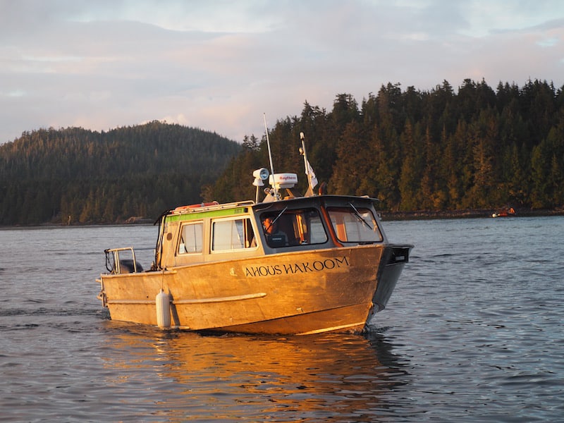 ... the local tribe people of the Ahousaht tribe, on whose lands Lone Cone Hostel & Campground is built and managed by, providing this regular boat transfer ...