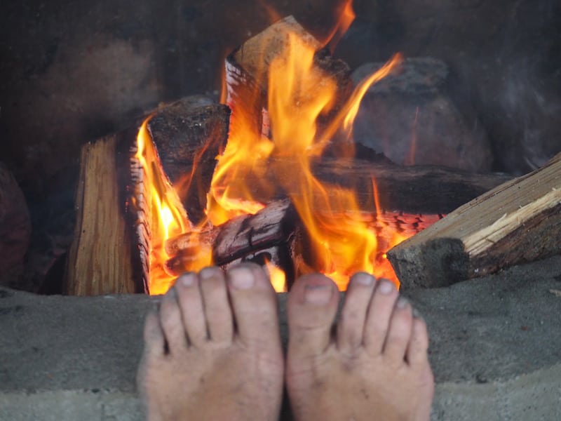... you guys made an itchy pair of world traveller's feet calm down for a full few days, sitting by the fire sharing stories like in the old days. LOVE IT! To you !!!