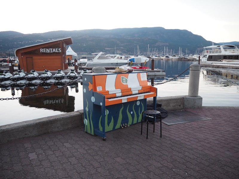 Love the Free Street Pianos on my first evening walk around the yacht club here …