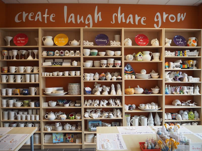 Just a little further down the road, make sure you stop a "Crock A Doodle" for creating your own pottery piece of art - a perfect place for a creative traveller like myself!