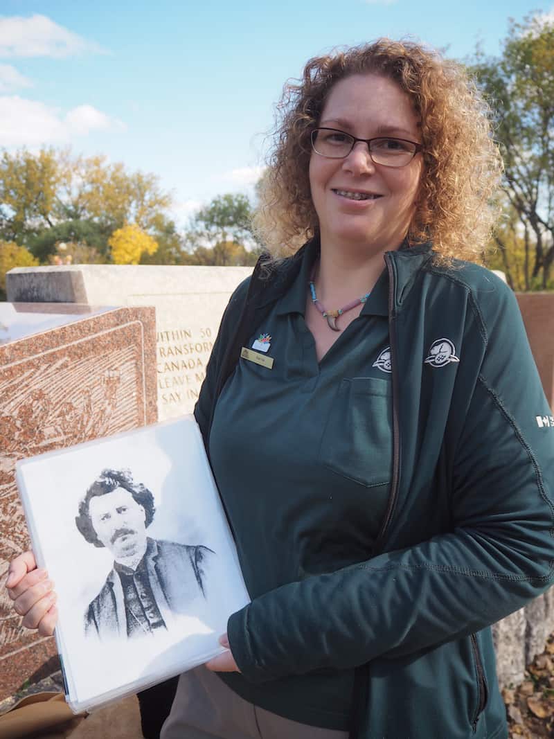... with Karrie explaining all there is to know about the local area settlement history, and the uprising of the first Métis nations led by the "Father of Manitoba", Louis Rial ...