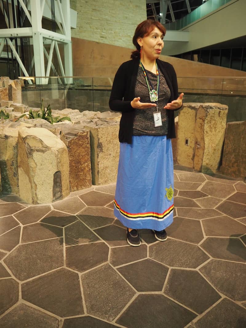 ... of a kind, led by Carly & her colleague Julie, who tell us all there is to know about First Nation aboriginal teaching as far as their traditions as well as the symbols in the modern museum are concerned.