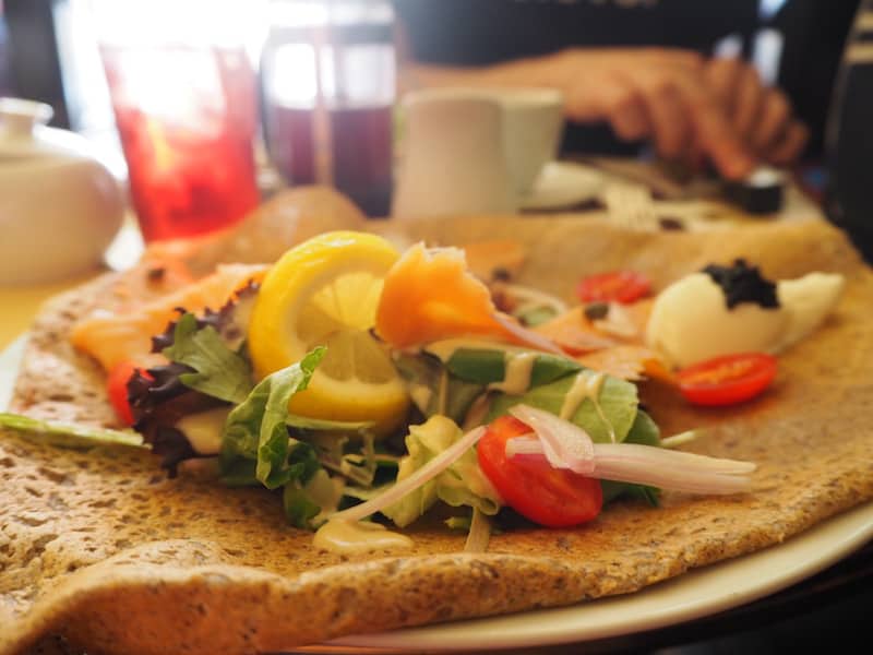... but so is Little Paris Café right inside downtown Niagara Falls, offering tasty "galettes" (savoury Crêpes) in an original, French style with a local twist.