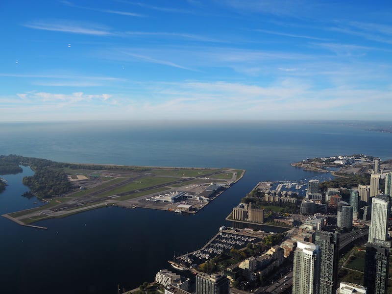 ... because water, yep, is what the city has plenty of overlooking majestic Ontario Lake, our vantage point from the CN Tower ...
