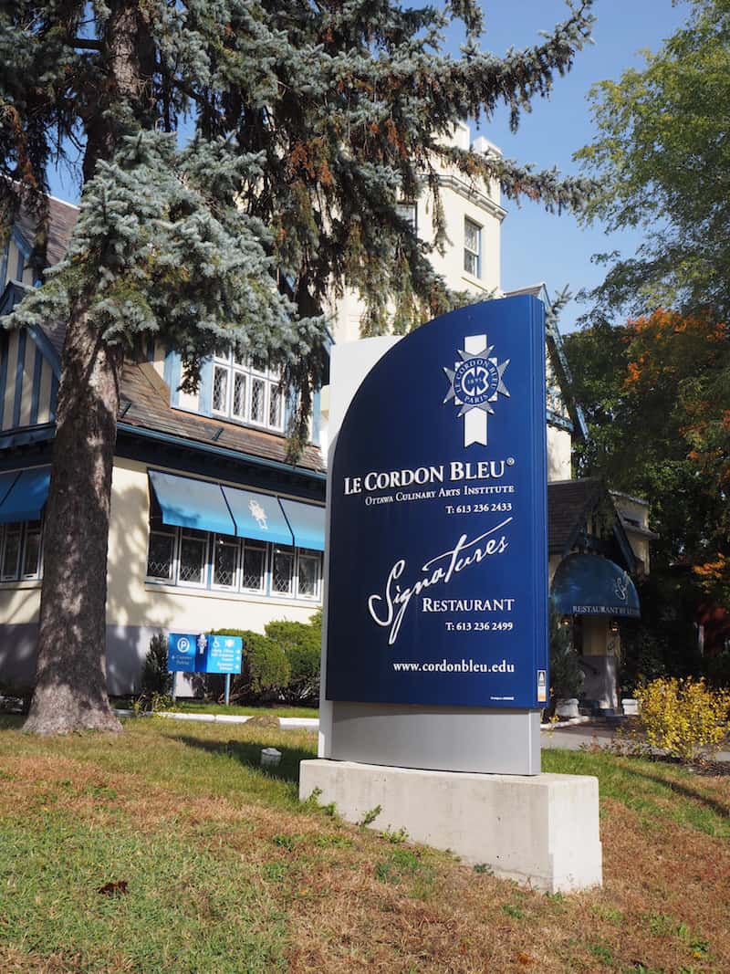 For something a bit more unusual (and if you wanted to take a lovely walk), try eating at, and visiting, "Le Cordon Bleu", Ottawa's Culinary Arts Institute and a cradle of exciting new master chefs!