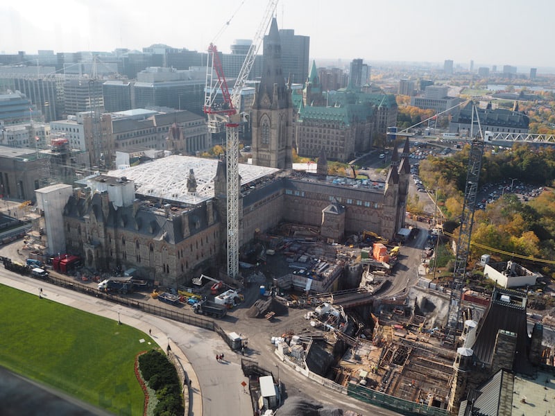 As well as the views from the top: This is where the "House of Commons" will move too, by the way, as the old Parliament will be restored soon.