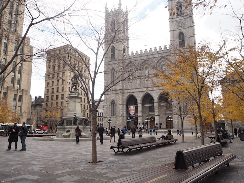 ... as part of our tour, Sebastian also takes us around historic, downtown Montréal where this square strikes us all as very European indeed ...