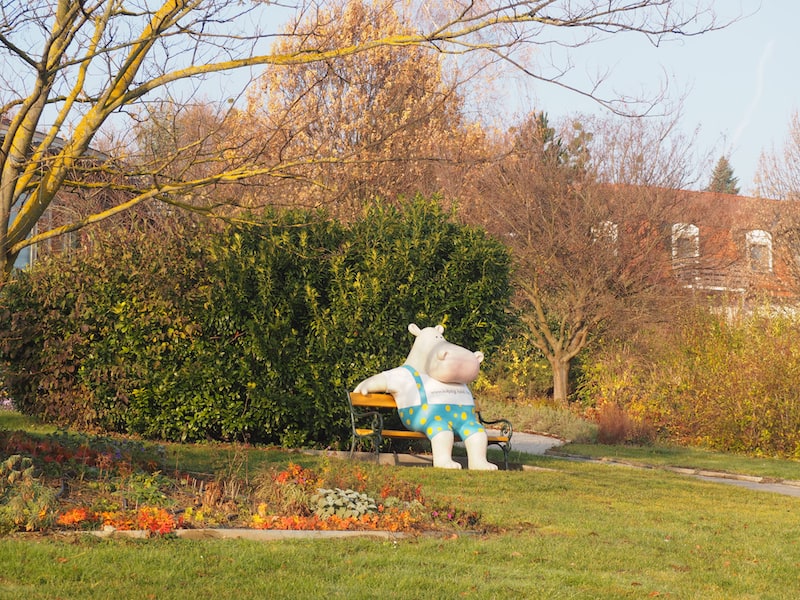 ... die Verdauungs-Verschnaufpause legt man am besten im weitläufigen Garten-Areal des Kolping Familienhotels ein ...