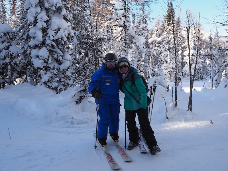 ... loved hanging out with the local ski hosts there ...