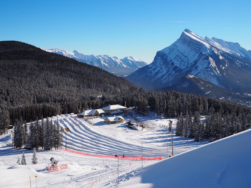 ... a mere ten minutes' drive from the town of Banff, it also offers a fun tubing area for snow enthusiasts ...