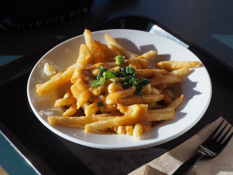 ... Poutine for lunch, a Canadian classic ...