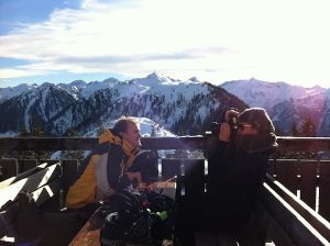 Das "Foto des Tages" auf der Hochwurzen-Hütte auf knapp 2.000 Meter Seehöhe! Juhu!