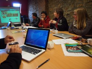 Back to work: In the building of the local tourist office, we gather and discuss everything from brand awareness, to Social Media campaigns and tourism development in the area of the Ardennes.